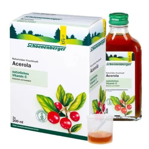 ACEROLA SAFT Schoenenberger Heilpflanzensäfte 3X200 ml