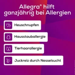 ALLEGRA Allergietabletten 20 mg Tabletten Dose 100 St