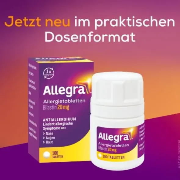 ALLEGRA Allergietabletten 20 mg Tabletten Dose 100 St