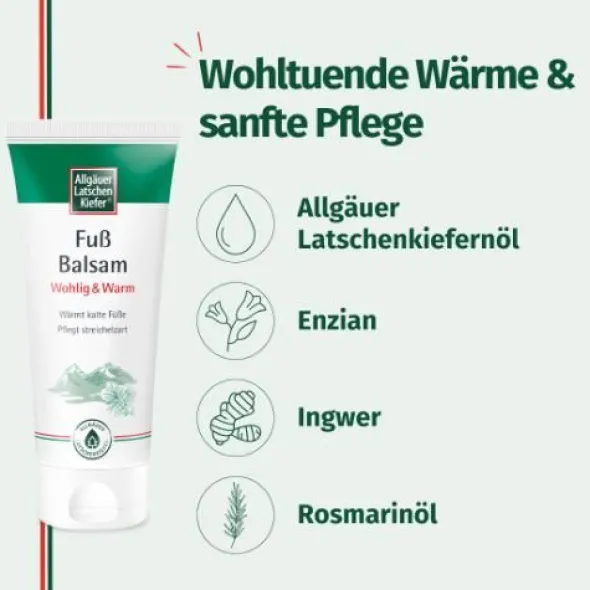 ALLGÄUER LATSCHENK. Fuß Balsam wohlig & warm 100 ml