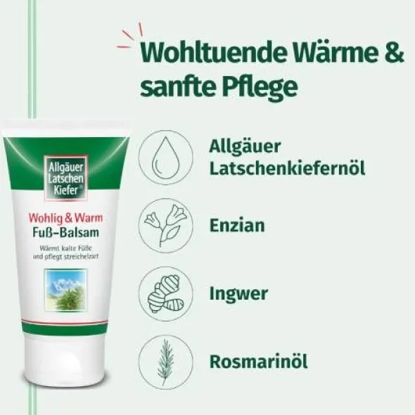 ALLGÄUER LATSCHENK. Fuß Balsam wohlig & warm 75 ml