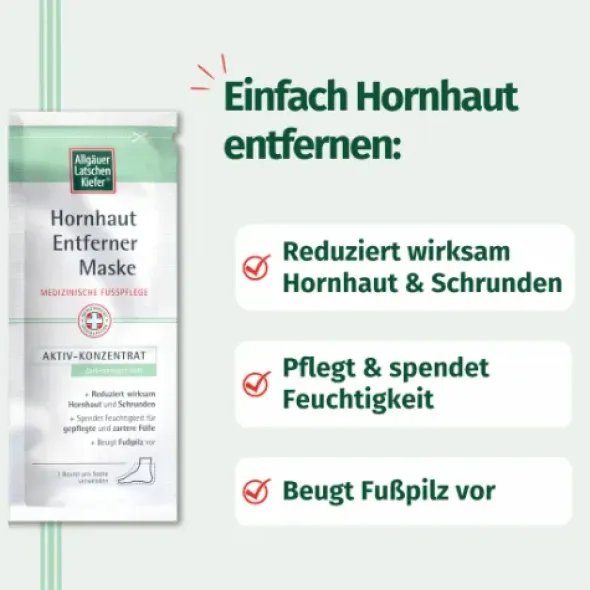 ALLGÄUER LATSCHENK. Hornhaut Entf.Maske cremig Set 1 P