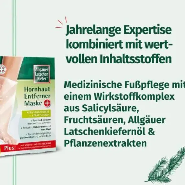 ALLGÄUER LATSCHENK. Hornhaut Entferner Maske plus 1 P