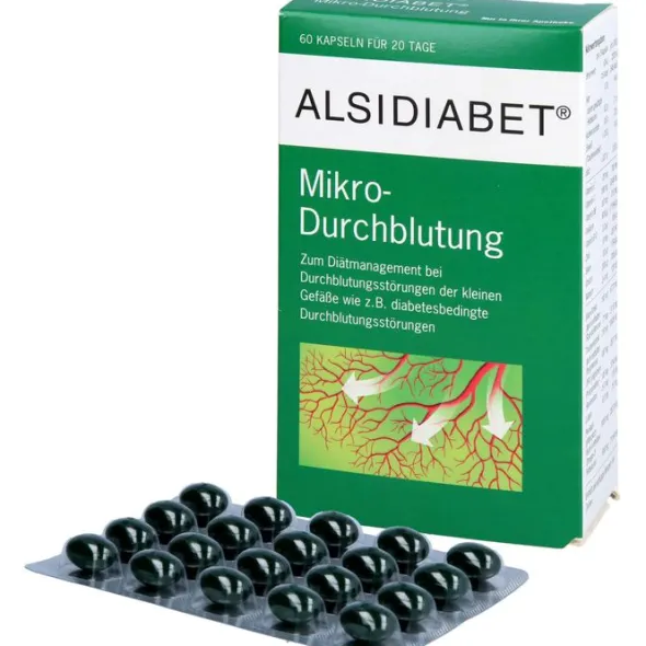 ALSIDIABET Diabetiker Mikro Durchblutung Kapseln 60 St