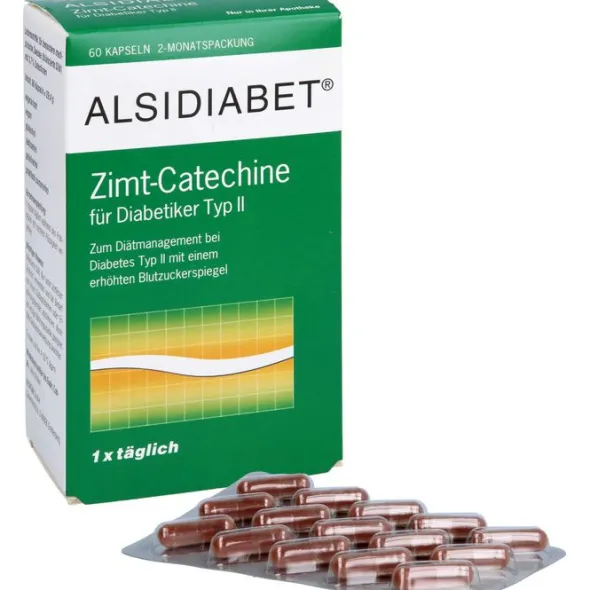 ALSIDIABET Zimt-Catechine f.Diab.Typ II 1xtägl.Kps 60 St
