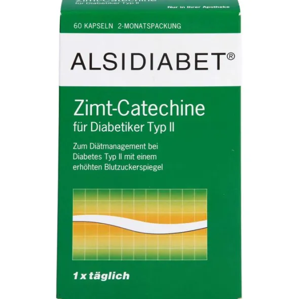 ALSIDIABET Zimt-Catechine f.Diab.Typ II 1xtägl.Kps 60 St