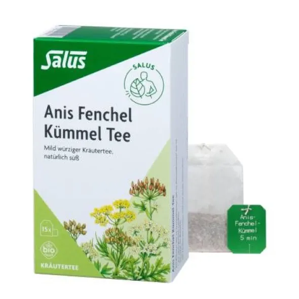 ANIS FENCHEL Kümmel Tee AFeKü Bio Salus Filterbtl. 15 St