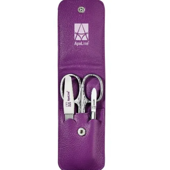 APOLINE Manicure Etui 3teilig lila 1 St