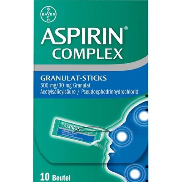 ASPIRIN Complex Granulat-Sticks 500 mg/30 mg 10 St