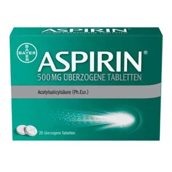 ASPIRIN 500 mg überzogene Tabletten 20 St