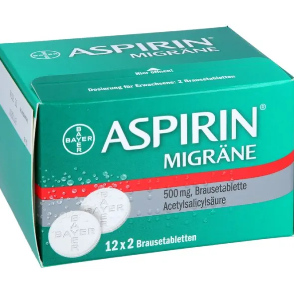 ASPIRIN MIGRÄNE 500 mg Brausetabletten 24 St