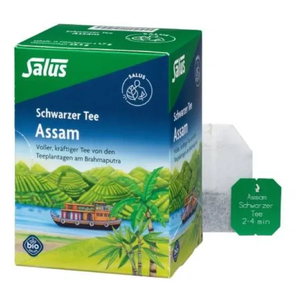 ASSAM schwarzer Tee Bio Salus Filterbeutel 15 St