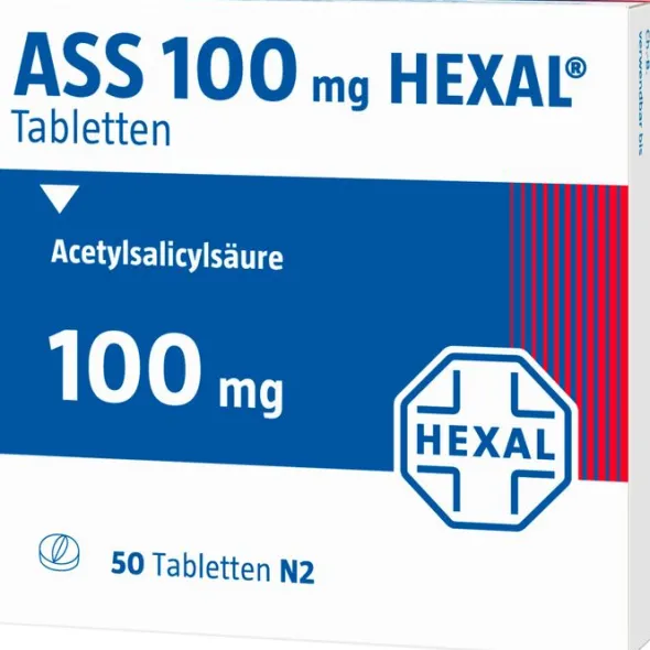 ASS 100 mg HEXAL Tabletten 50 St
