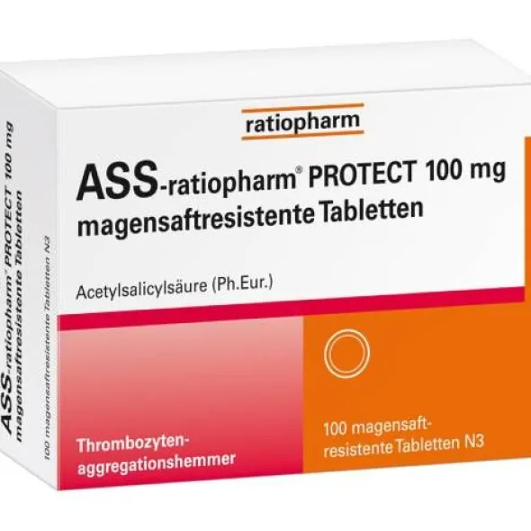 ASS-ratiopharm PROTECT 100 mg magensaftr.Tabletten 100 St