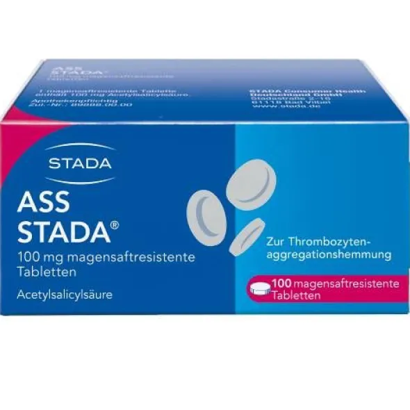 ASS STADA 100 mg magensaftresistente Tabletten 100 St