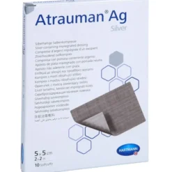 ATRAUMAN Ag 5x5 cm steril Kompressen 10 St