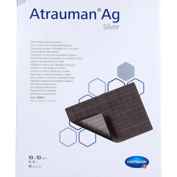 ATRAUMAN Ag 10x10 cm steril Kompressen 10 St