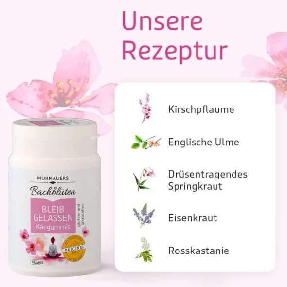 BACHBLÜTEN Murnauers Bleib gelassen Kaugummi 74 g