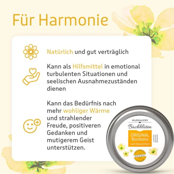 BACHBLÜTEN Murnauers Original Bonbons 50 g