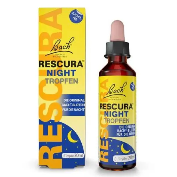 BACHBLÜTEN Original Rescura Night Tropfen alk.frei 20 ml