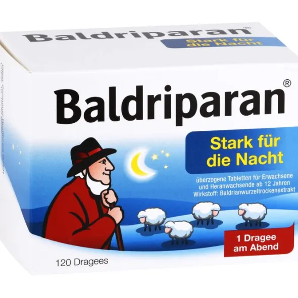 BALDRIPARAN Stark für die Nacht überzogene Tab. 120 St