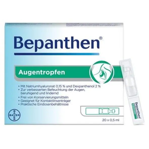 BEPANTHEN Augentropfen 20X0,5 ml