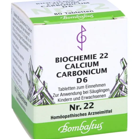 BIOCHEMIE 22 Calcium carbonicum D 6 Tabletten 80 St