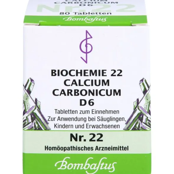 BIOCHEMIE 22 Calcium carbonicum D 6 Tabletten 80 St