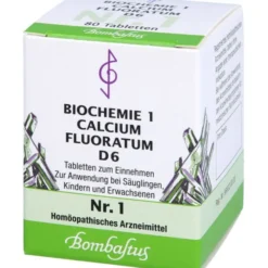 BIOCHEMIE 1 Calcium fluoratum D 6 Tabletten 80 St