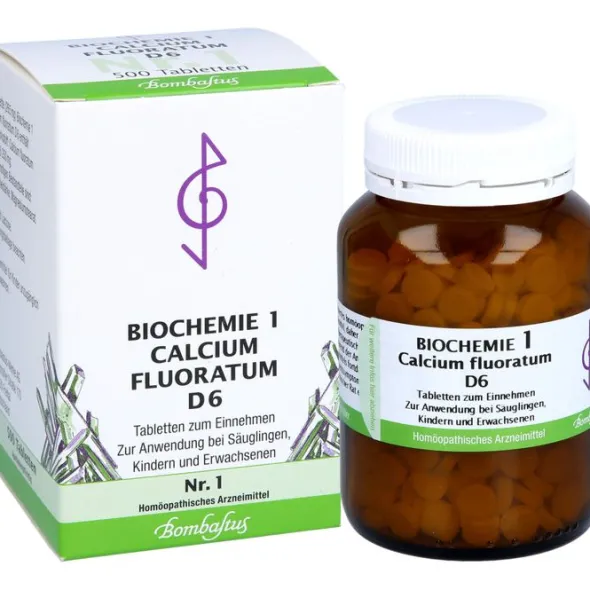 BIOCHEMIE 1 Calcium fluoratum D 6 Tabletten 500 St