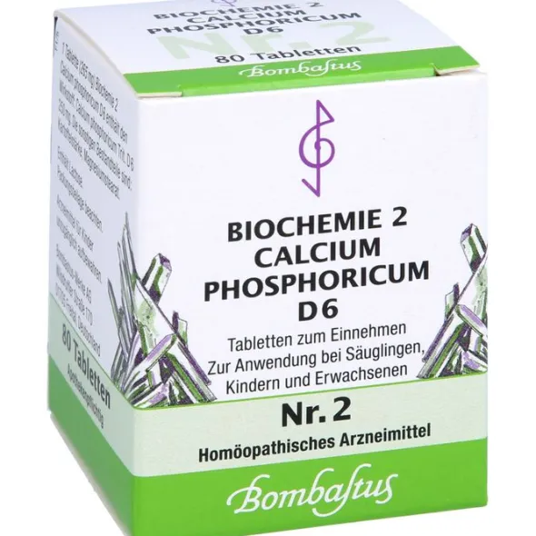 BIOCHEMIE 2 Calcium phosphoricum D 6 Tabletten 80 St