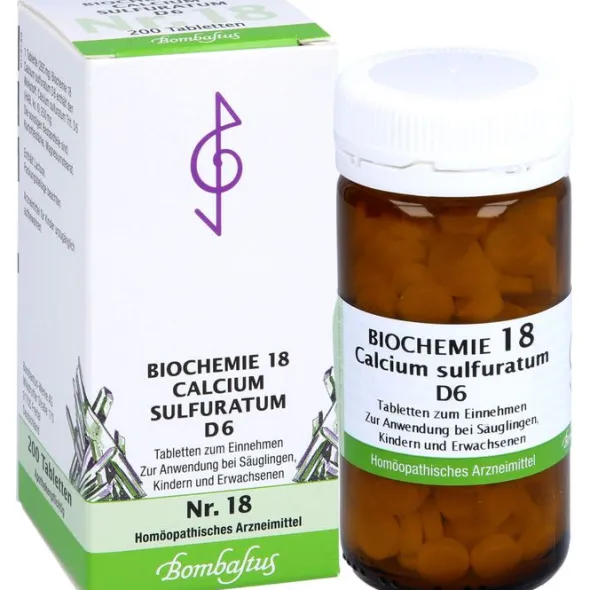BIOCHEMIE 18 Calcium sulfuratum D 6 Tabletten 200 St