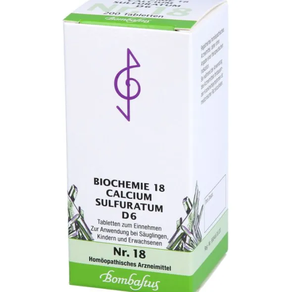 BIOCHEMIE 18 Calcium sulfuratum D 6 Tabletten 200 St