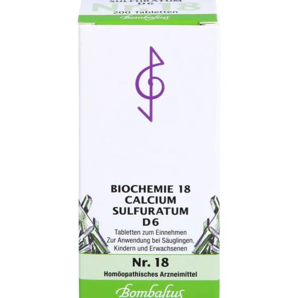 BIOCHEMIE 18 Calcium sulfuratum D 6 Tabletten 200 St