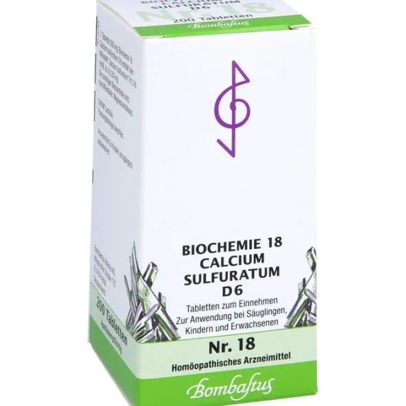 BIOCHEMIE 18 Calcium sulfuratum D 6 Tabletten 200 St