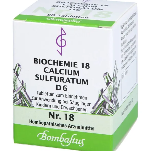 BIOCHEMIE 18 Calcium sulfuratum D 6 Tabletten 80 St