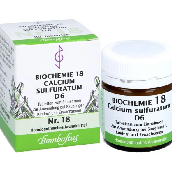 BIOCHEMIE 18 Calcium sulfuratum D 6 Tabletten 80 St