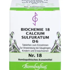 BIOCHEMIE 18 Calcium sulfuratum D 6 Tabletten 80 St
