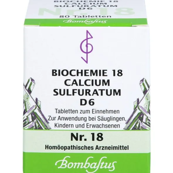 BIOCHEMIE 18 Calcium sulfuratum D 6 Tabletten 80 St