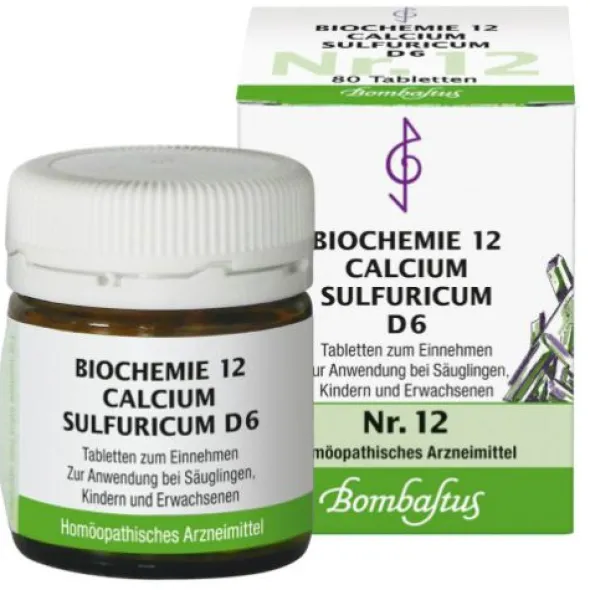 BIOCHEMIE 12 Calcium sulfuricum D 6 Tabletten 80 St