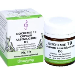BIOCHEMIE 19 Cuprum arsenicosum D 6 Tabletten 80 St