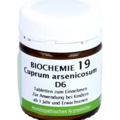 BIOCHEMIE 19 Cuprum arsenicosum D 6 Tabletten 80 St