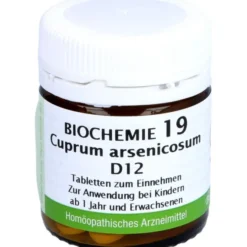 BIOCHEMIE 19 Cuprum arsenicosum D 12 Tabletten 80 St