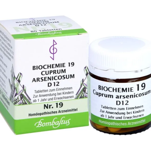 BIOCHEMIE 19 Cuprum arsenicosum D 12 Tabletten 80 St