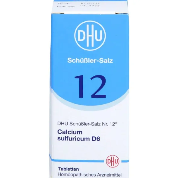 BIOCHEMIE DHU 12 Calcium sulfuricum D 6 Tabletten 80 St