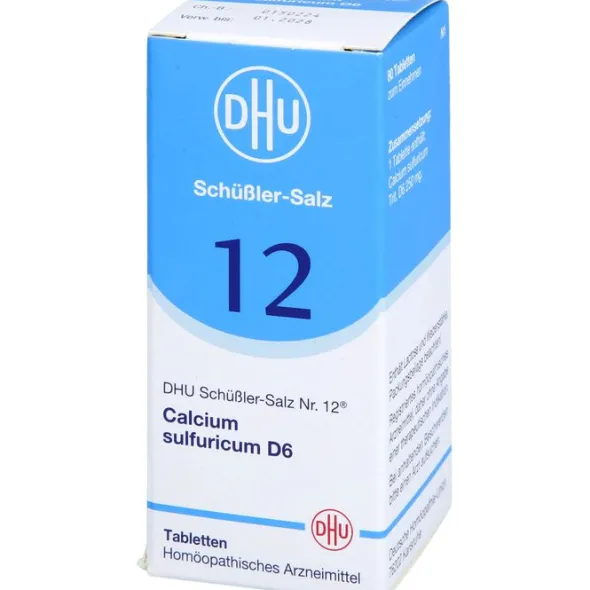 BIOCHEMIE DHU 12 Calcium sulfuricum D 6 Tabletten 80 St
