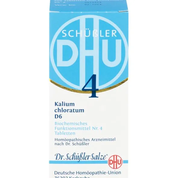 BIOCHEMIE DHU 4 Kalium chloratum D 6 Tabletten 200 St