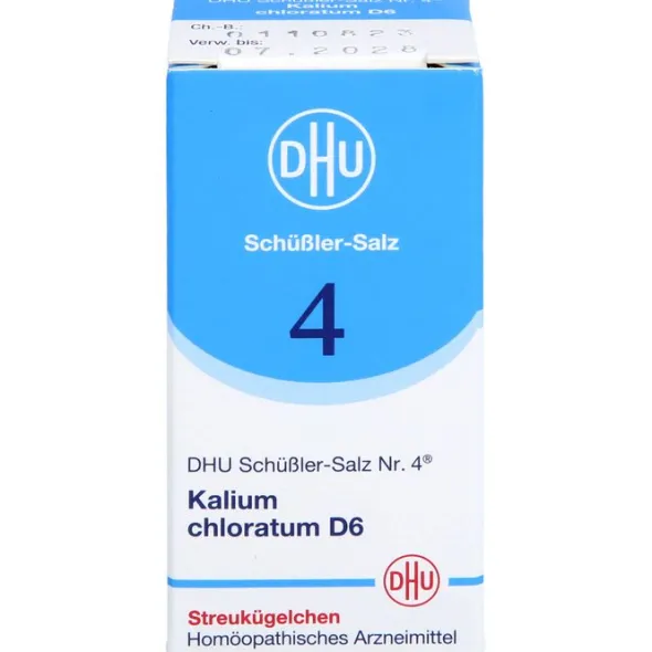 BIOCHEMIE DHU 4 Kalium chloratum D 6 Globuli 10 g