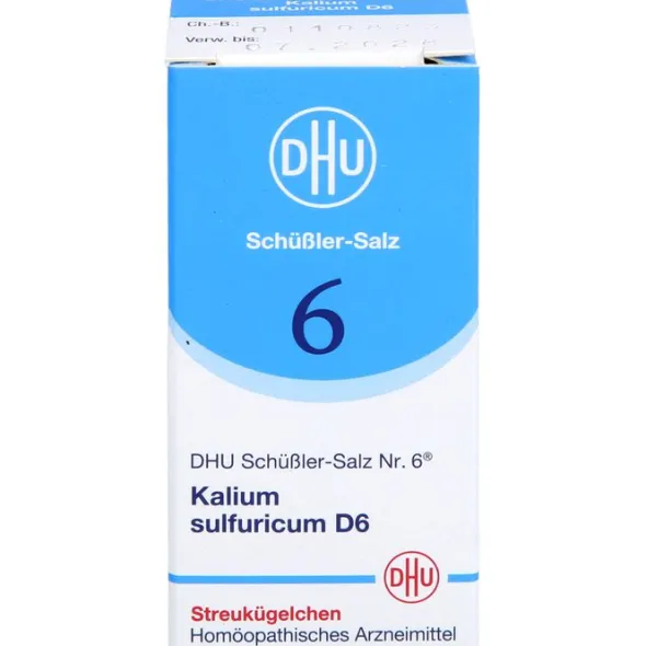 BIOCHEMIE DHU 6 Kalium sulfuricum D 6 Globuli 10 g