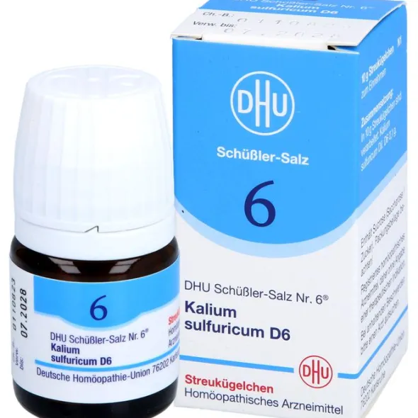 BIOCHEMIE DHU 6 Kalium sulfuricum D 6 Globuli 10 g